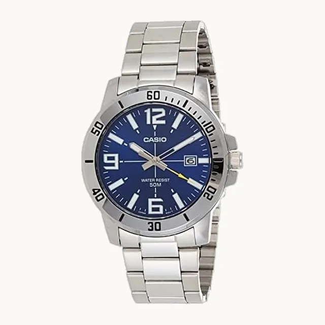 Men's Diver Style Stainless Steel Watch