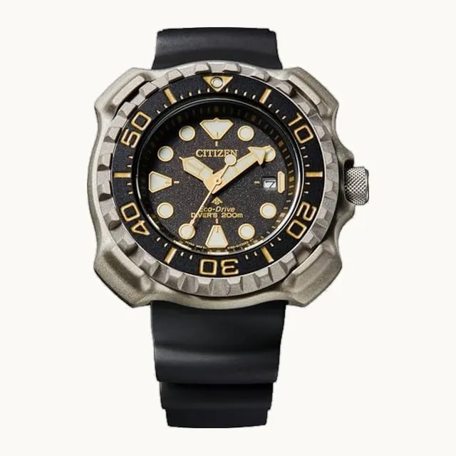 Reloj analógico para hombre con correa de goma Promaster Marine