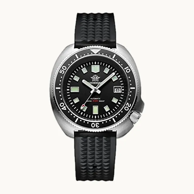 ADDIESDIVE Automatic Diver 200M Reloj para hombre, mecánico luminiscente, NH35A, analógico, acero inoxidable, Buceador