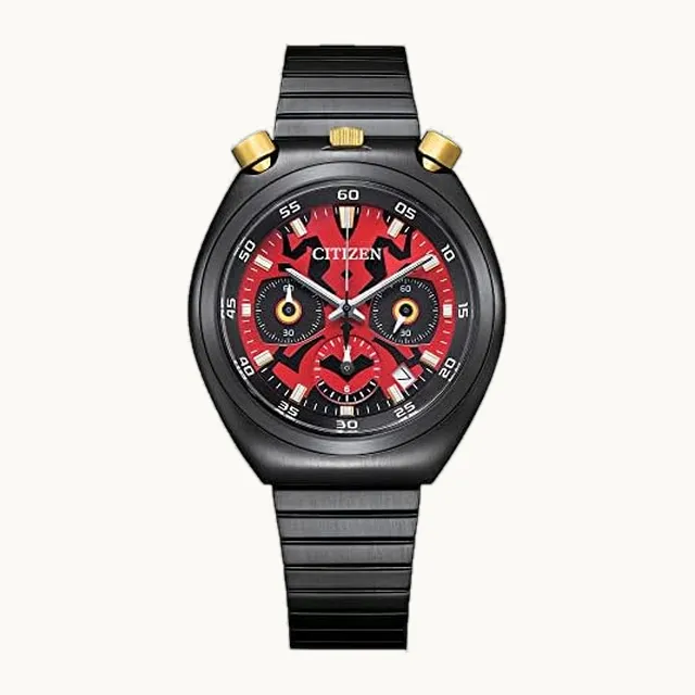 Reloj de cuarzo Star Wars para hombre, acero inoxidable