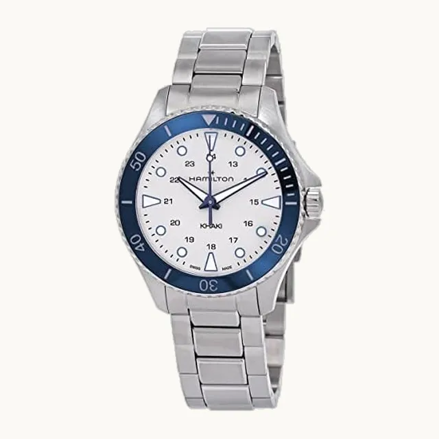 Watch Khaki Navy Scuba Quartz | Hecho en Suiza | Caja de acero inoxidable de 37 mm | Reloj analógico con esfera