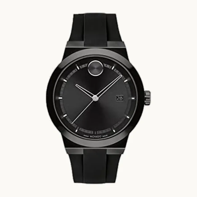 Bold Fusion - Reloj de cuarzo de lujo para hombre, movimiento suizo, correa de silicona, resistencia al agua, 50