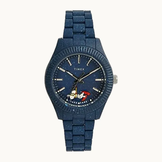 Waterbury Ocean - Reloj de plástico reciclado para hombre, 42 mm