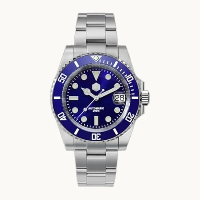 LOve Peace San Martin SN017 Diver Ghost Reloj de lujo con vidrio de zafiro para hombre, relojes mecánicos automáticos de