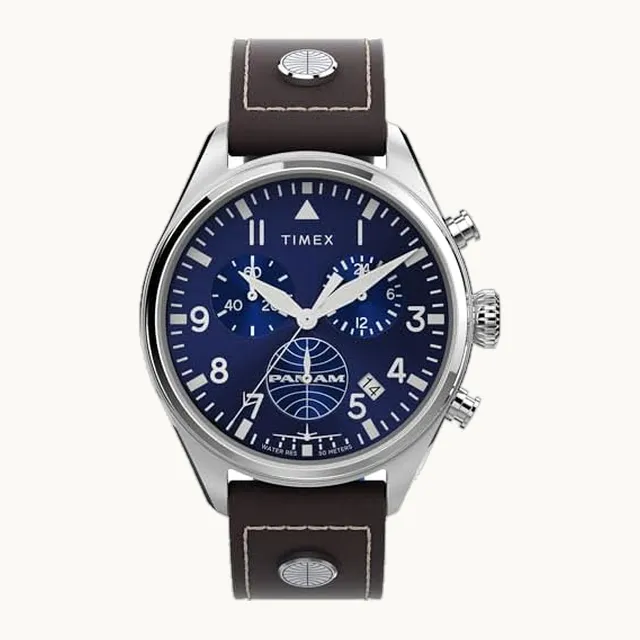 X Pan Am Reloj cronógrafo para hombre de 42 mm