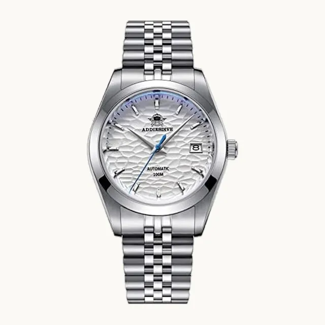 ADDIESDIVE - Reloj automático de lujo para hombre, de 39 mm, esfera analógica, correa de acero jubilar, movimiento NH35A