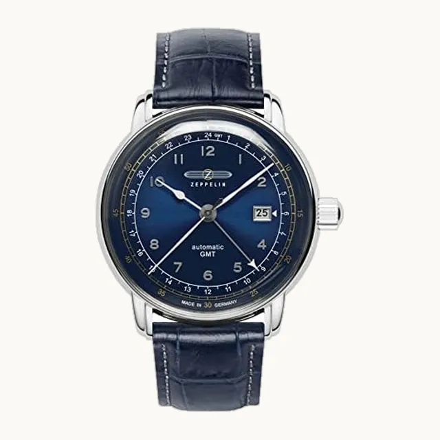 lz129 reloj para Hombre Analógico de Automático con brazalete de Piel de vaca 7668-3