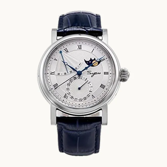 SOTAG Sugess Seagull 2153 Reloj mecánico automático para hombre, fase lunar, reservado, resistente al agua, relojes de p