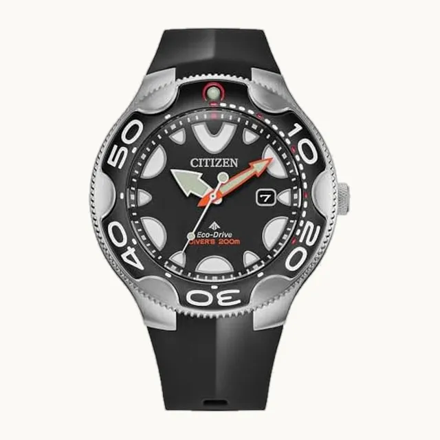 Men's Eco-Drive Promaster Sea Orca Watch, ISO Compliant, Luminous
