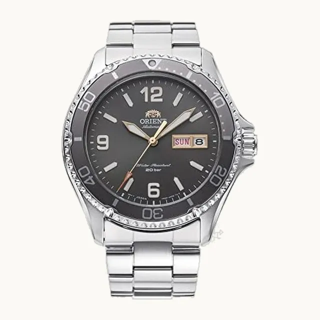 Kamasu/Mako III - Reloj deportivo de acero o silicona para hombre con corona de tornillo y vidrio de zafiro