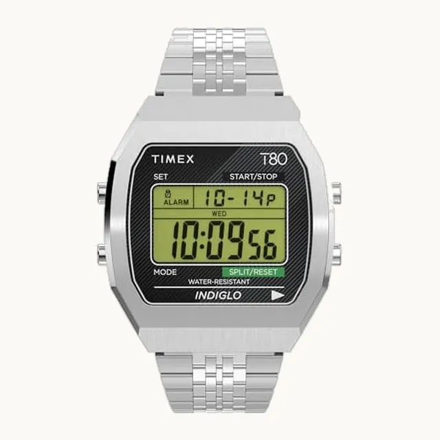 T80 Reloj unisex de acero de 36 mm