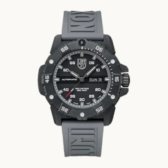 XS.3862 Men's Master Carbon Seal Grey Rubber Strap Watch