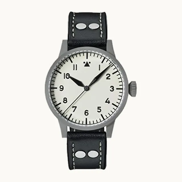 Reloj de aviador con esfera luminosa, reloj automático, carcasa de acero inoxidable, cristal de zafiro, resistente