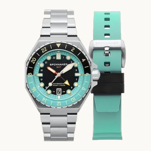 Dumas GMT SP-5119 - Reloj de buceo automático para hombre, movimiento Seiko NH34, caja de acero inoxidable de