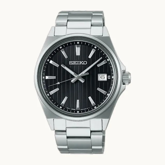 SELECTION Seiko Selection S Series - Reloj para hombre, funciona con pilas, cuarzo plateado