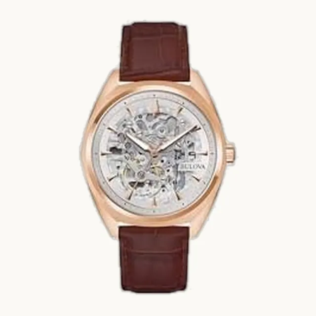 Reloj automático para hombre, diseño clásico de topógrafo, correa de piel negro, esfera de esqueleto completo