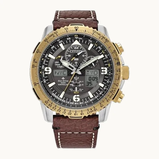 Promaster Air Skyhawk Eco-Drive - Reloj piloto para hombre, cronometraje atómico