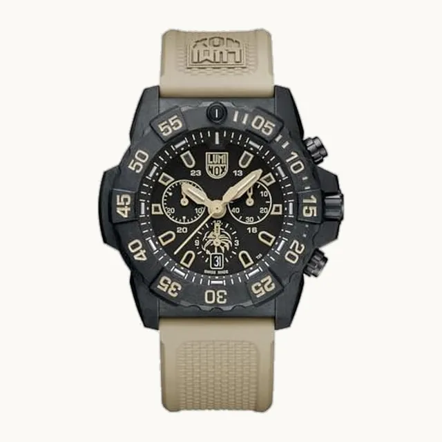 Navy Seal - Mens Watch 44mm - Military Dive Watch - Date Function - 200m Water Resistant - Mens Watches - Made