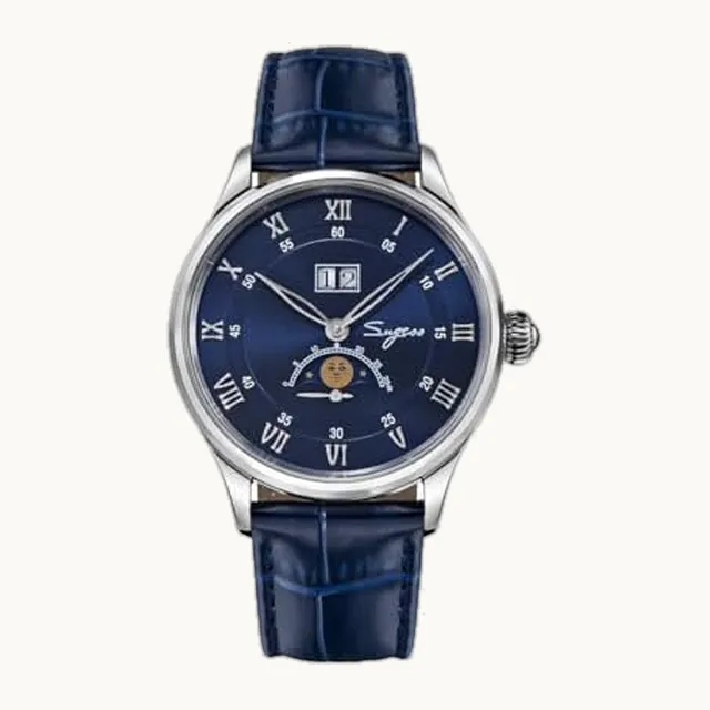 SAAKO Sugess ST2528 - Reloj mecánico automático para hombre, movimiento de gaviota, resistente al agua, con fecha grande