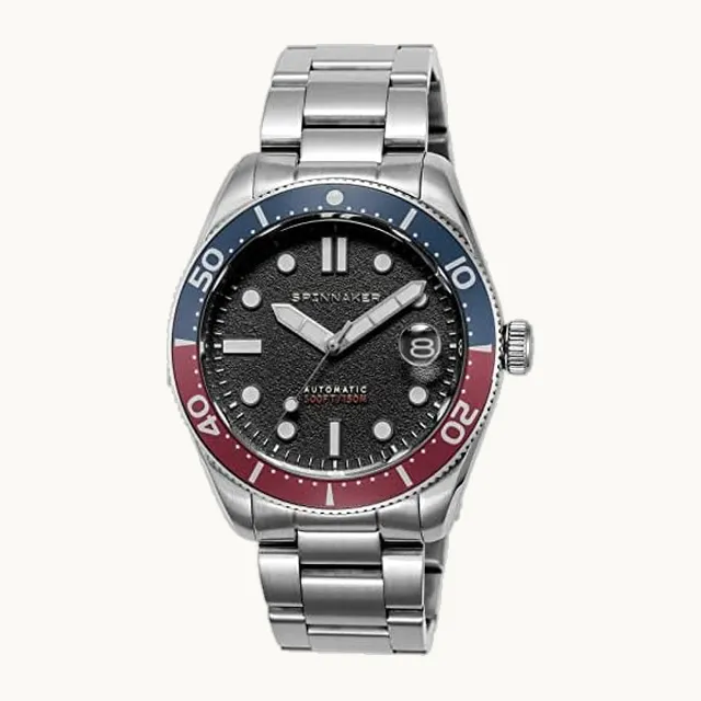 Reloj de acero inoxidable con cristal de zafiro y cuerda automática, 15 ATM, reloj de 1.57 pulgadas, para ho