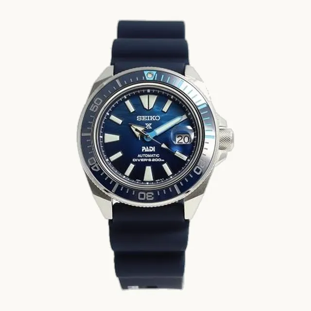Prospex Automatic Diver SRPJ93K1 Samurai Great Blue PADI Special Edition Reloj para hombre con caja PADI