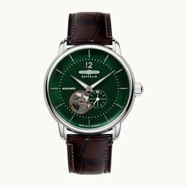 Reloj automático de la serie LZ 120 Bodensee con piel de cocodrilo 8166 en diferentes colores