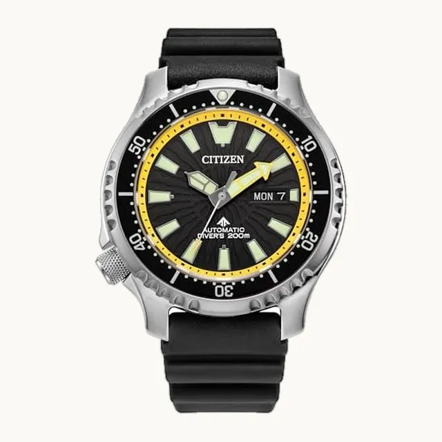 Reloj Citizen Promaster Sea para Hombre con Correa de Poliuretano, Fecha de 3 Agujas y Fecha, Bisel Giratorio, C
