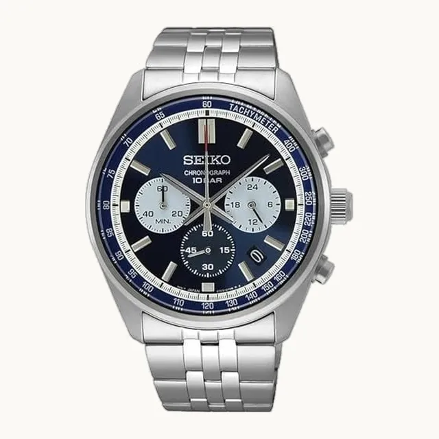 SSB427P1 Reloj cronógrafo de cuarzo con esfera azul para hombre