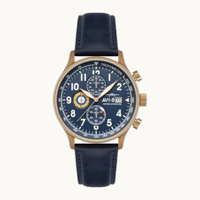 Reloj Hawker Hurricane Classic Cronógrafo | Correa de piel genuino