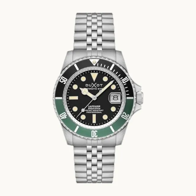 Atlantica - Reloj de buceo automático para hombre, movimiento japonés, caja de acero inoxidable de 42 mm, resisten
