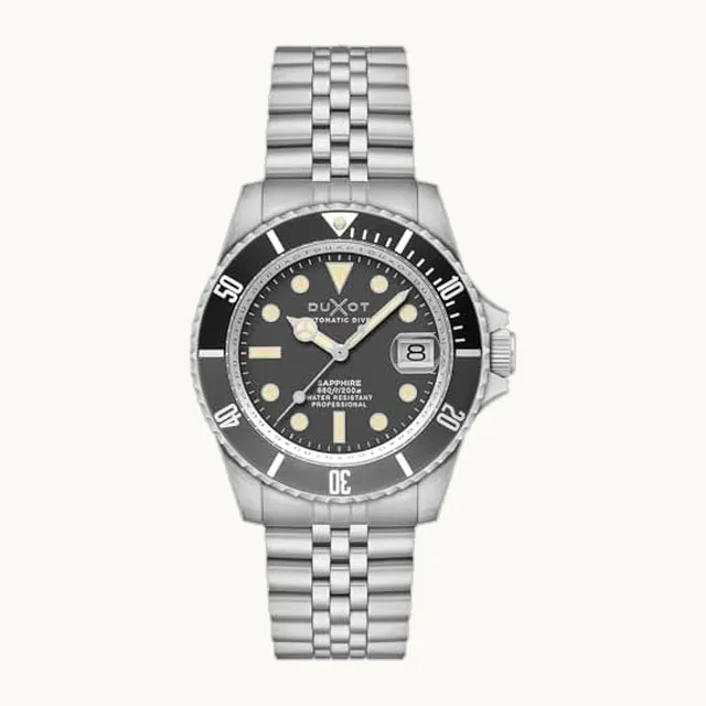 Atlantica - Reloj de buceo automático para hombre, movimiento japonés, caja de acero inoxidable de 42 mm, resisten