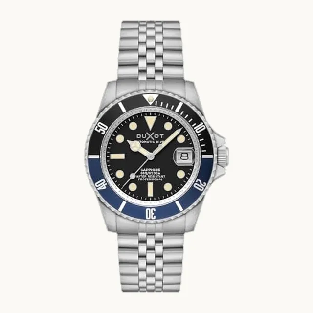 Atlantica - Reloj de buceo automático para hombre, movimiento japonés, caja de acero inoxidable de 42 mm, resisten