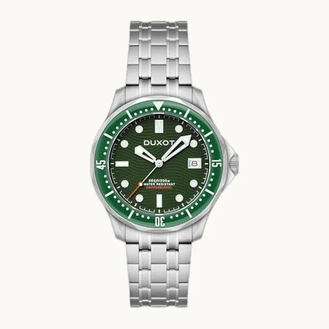 Reloj automático Henri Diver de 41 mm para hombre con pulsera de acero inoxidable macizo DX-2060