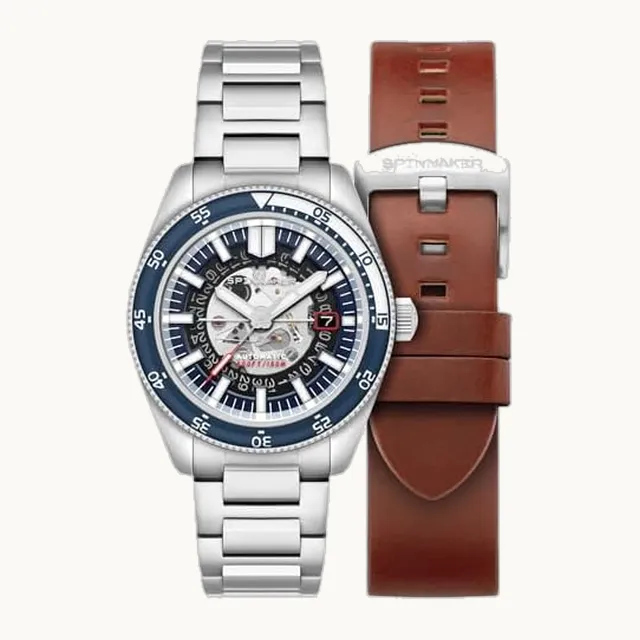Fleuss Severn Edition SP-5118 - Reloj de pulsera para hombre (43 mm), azul (moonlight blue), Pulsera