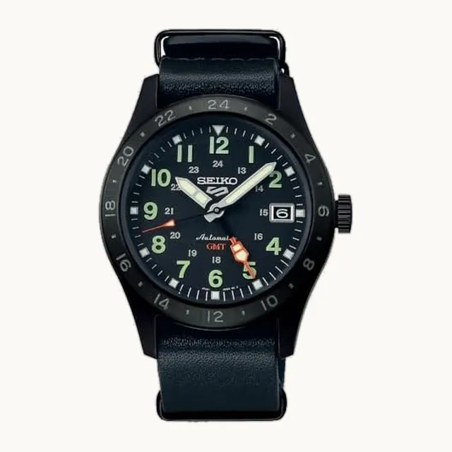 5 Sports Field 'Deception' Mecánico GMT SSK025K1, negro, Correa