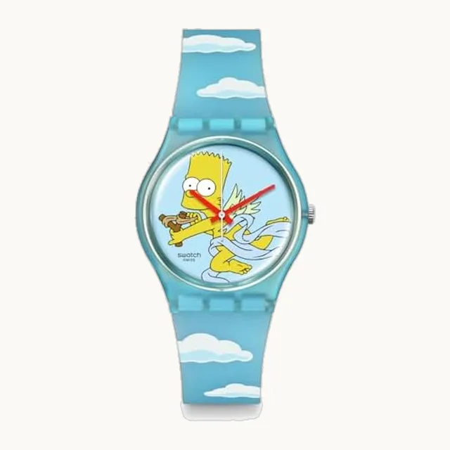 Gent Biosourced - Reloj unisex casual de plástico azul cuarzo impermeable Angel Bart