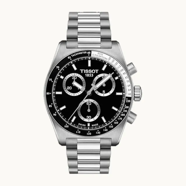 PR516 - Reloj de cuarzo con caja de acero inoxidable 316L, color gris, acero inoxidable, 20 (T1494171105100), Gri