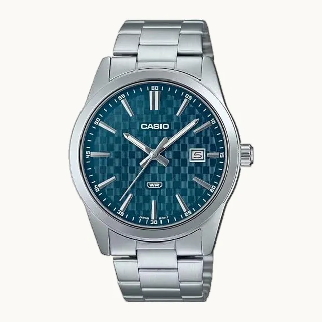 MTP-VD02B-1EUDF - Reloj para hombre, esfera negra