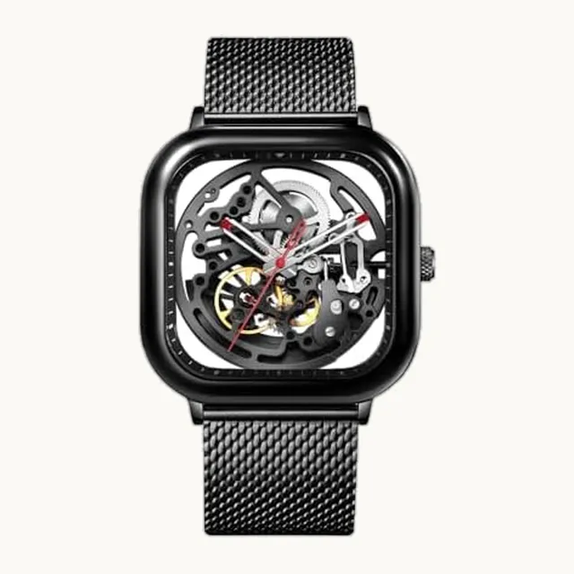 CIGA Design(シガ・デザイン) Ciga Design Z011-BLBL-W13 Reloj automático para hombre, negro, negro, Negro