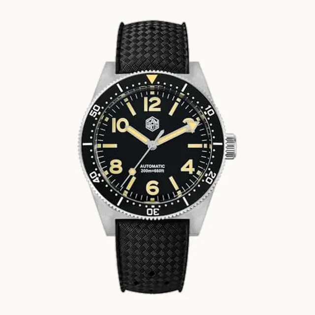 San Martin Herrenuhr 62mas SN0139, 39mm 20Bar Taucheruhr NH35 Automatisch Mechanisch Luxus Tauchen Wasserdich