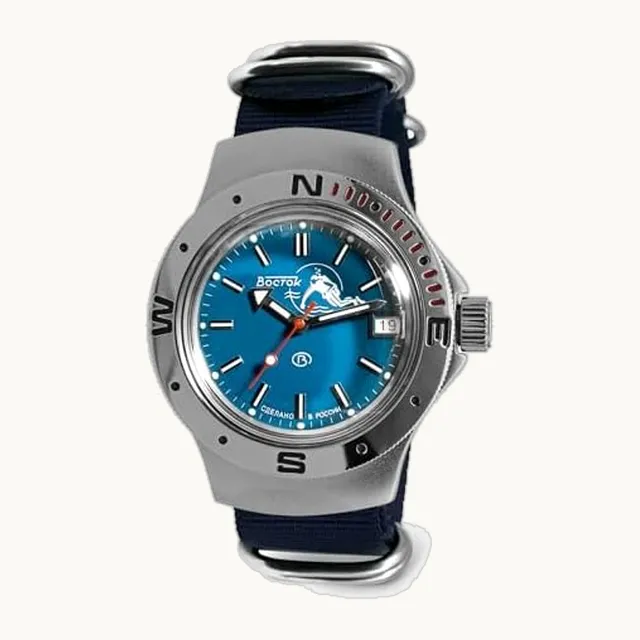 Reloj de pulsera automático para buceador automático Amphibia 060059 Scuba Dude
