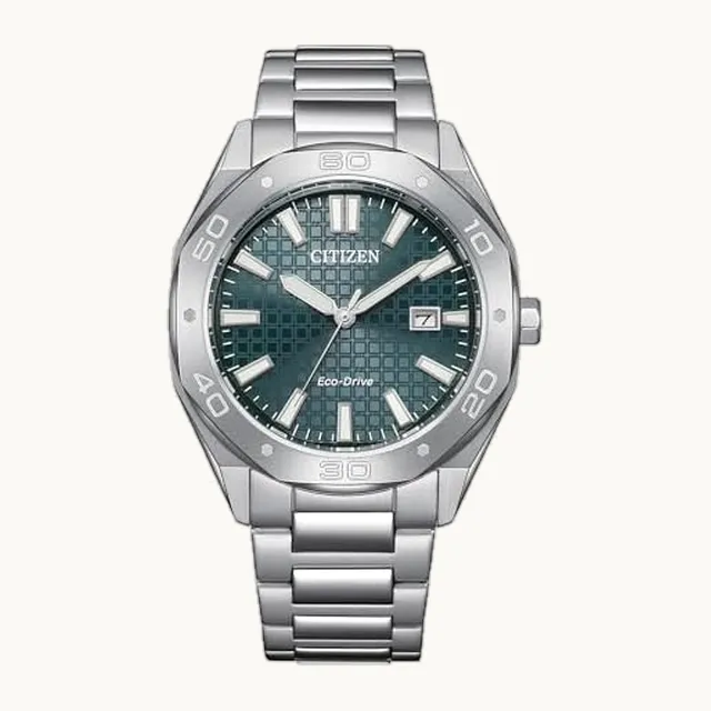 Men's Eco-Drive Sport Casual Odyn Watch, Stainless Steel Watch, 3 Hand, Date