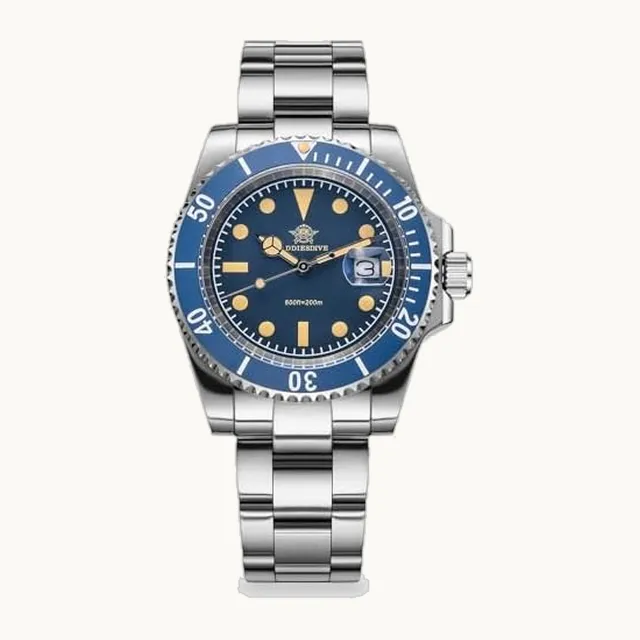 ADDIESDIVE - Reloj de cuarzo para hombre, 41 mm, acero inoxidable, pulsera de buceo