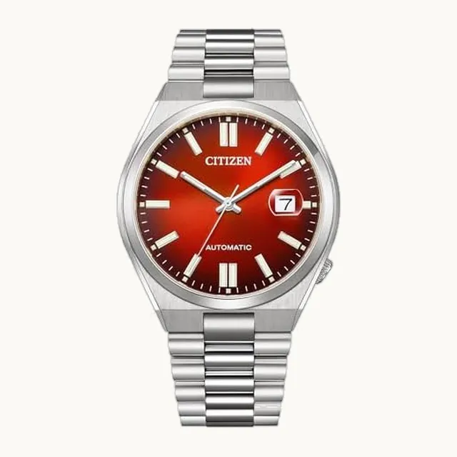 Reloj analógico automático de acero inoxidable para hombre Citizen - Colección Tsuyosa - NJ0150-56W, color de la