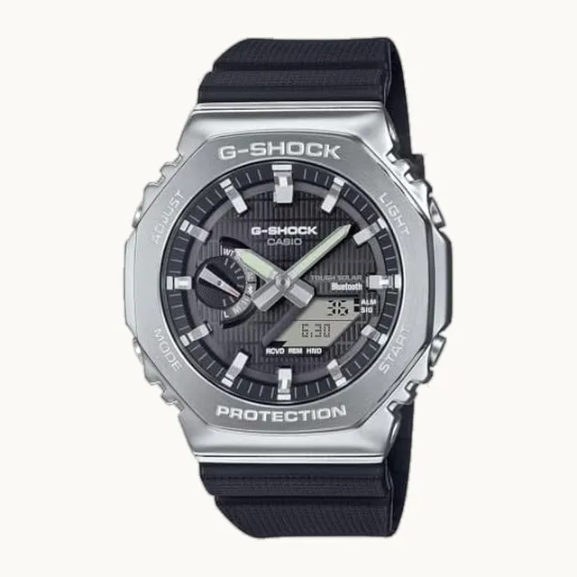G-Shock GBM2100-1A, reloj de resina con esfera negra y conexión solar