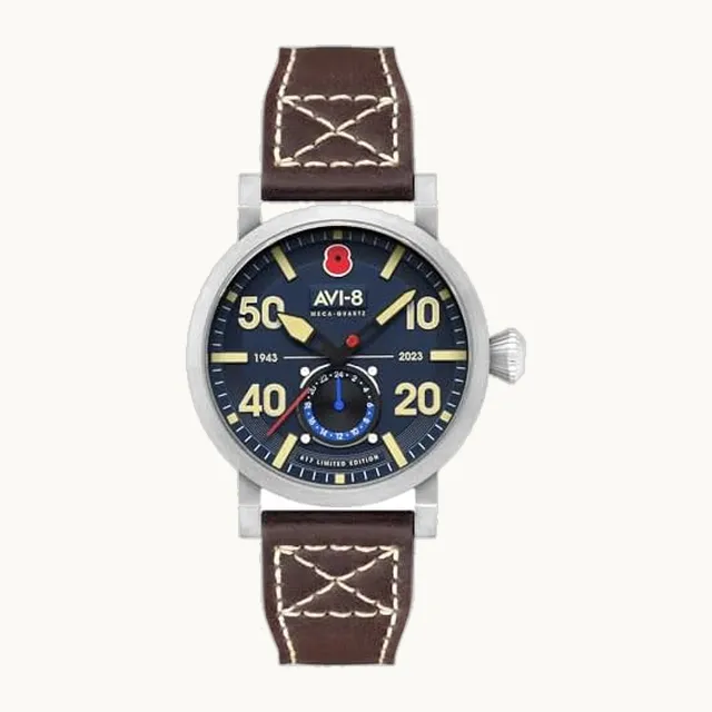 Reloj Dambuster 80 Aniversario Royal British Legion Meca-Quartz de edición limitada para hombre de 43 mm con corre