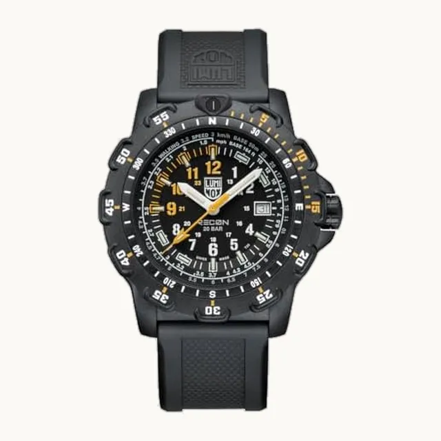 Reloj analógico de cuarzo suizo para hombre con correa de goma XL.8825.H.Set, Negro, Correa