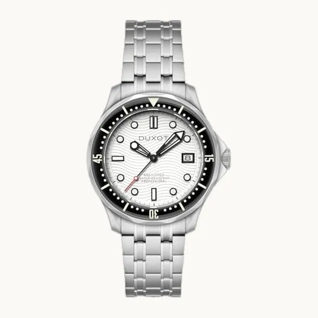 Reloj automático Henri Diver de 41 mm para hombre con pulsera de acero inoxidable macizo DX-2060