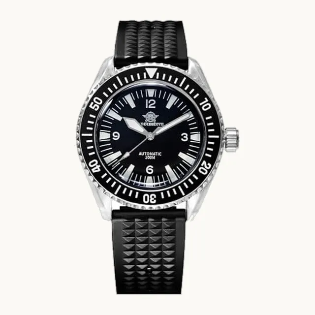 ADDIESDIVE - Relojes de buceo para hombre, impermeables, 200 m, NH35, bisel de cerámica, sintético, zafiro, BGW9, reloj