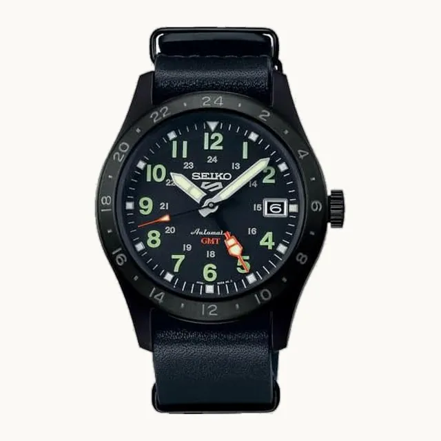 SSK025 5 Sports Field GMT Reloj para hombre, Negro -, Campo